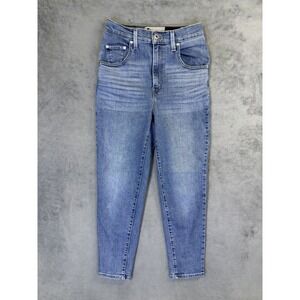 Levis Silver Tab Jeans Womens 26 Blue Mom Medium Wash Denim High Rise Relaxed